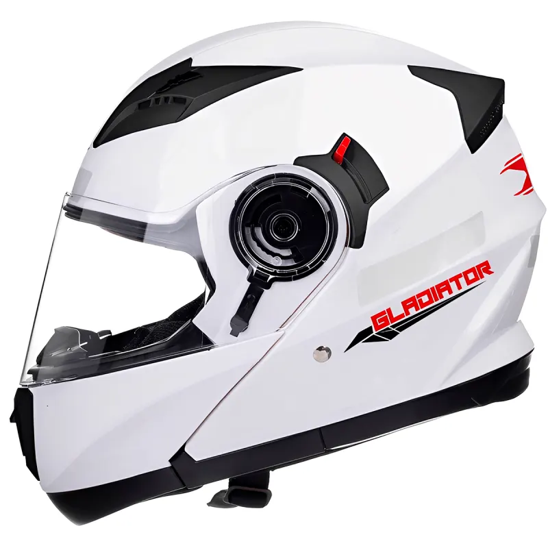 Capacete Texx Gladiator Branco Fechado - 