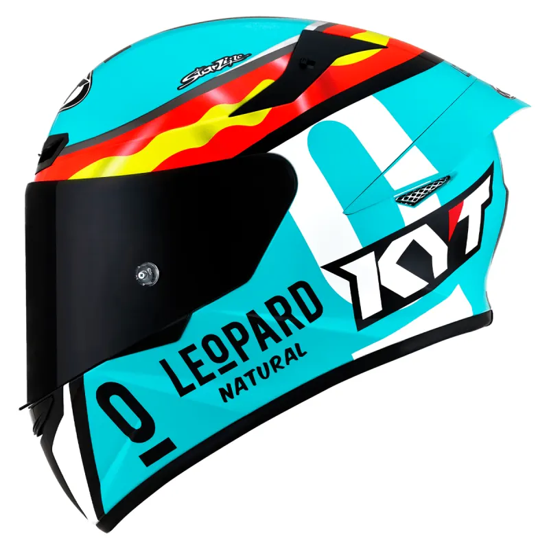 Capacete KYT TT Course Jaume Masia Leopard Fechado - 