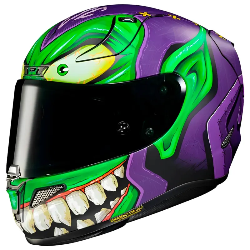 Capacete HJC RPHA 11 Green Goblin Duende Verde Fechado - 