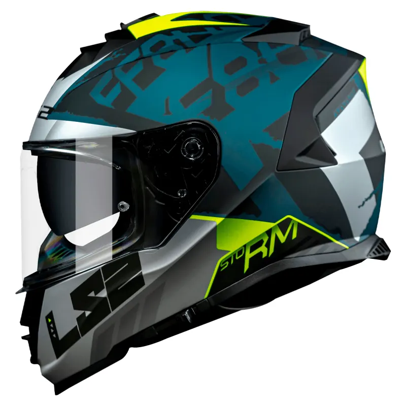 Capacete LS2 FF800 Storm Sprinter Preto Cinza Fosco Fechado - Preto/Cinza