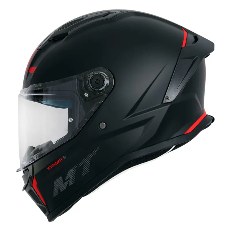 Capacete MT Stinger 2 Solid A1 Preto Fosco Fechado - 