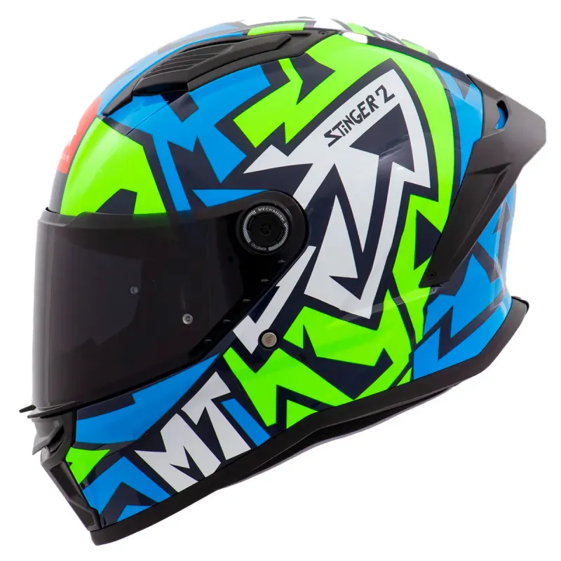 Capacete MT Stinger 2 Meld C7 Gloss Fechado - 