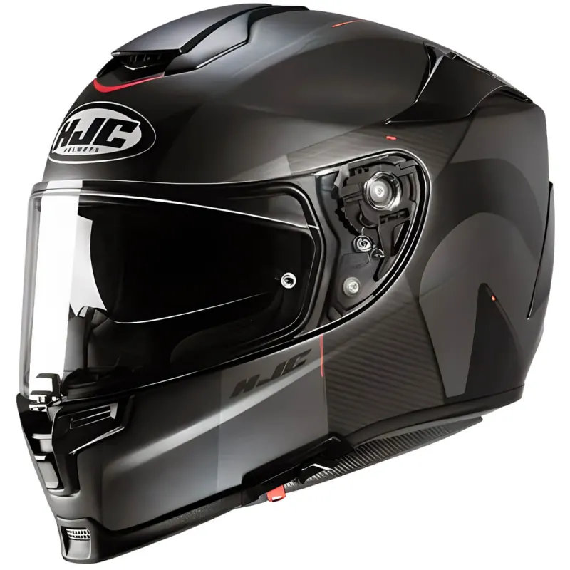 Capacete HJC RPHA 70 Wody Preto Vermelho Fechado - 