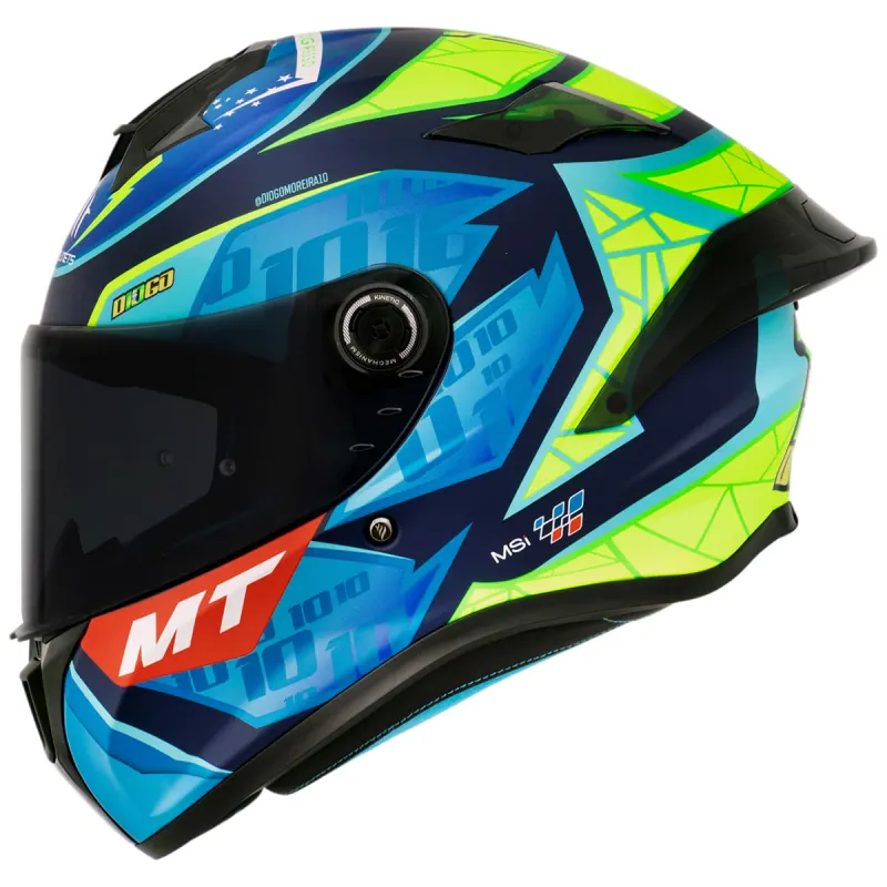Capacete MT Targo S Diogo Moreira C7 Fosco Fechado - 