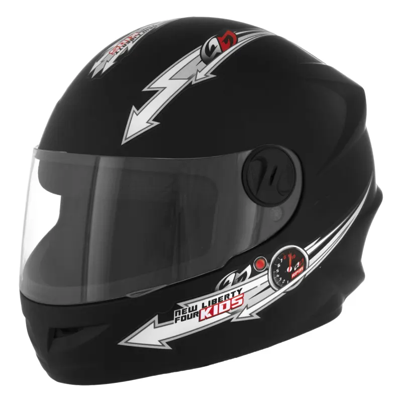 Capacete Pro Tork Infantil New Liberty Four Kids Preto Fosco Fechado - 