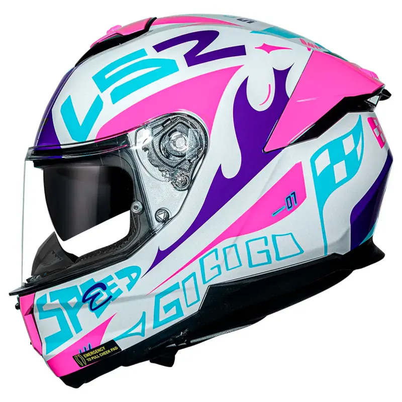 Capacete LS2 FF808 Stream 2 Race Fechado - Monocolor