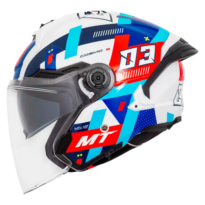 Capacete MT Cosmo SV Sergio Garcia 2024 Aberto - 