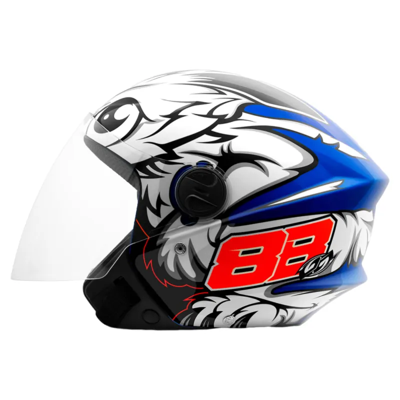 Capacete Pro Tork New Liberty 3 GP 88 Azul Fechado - 