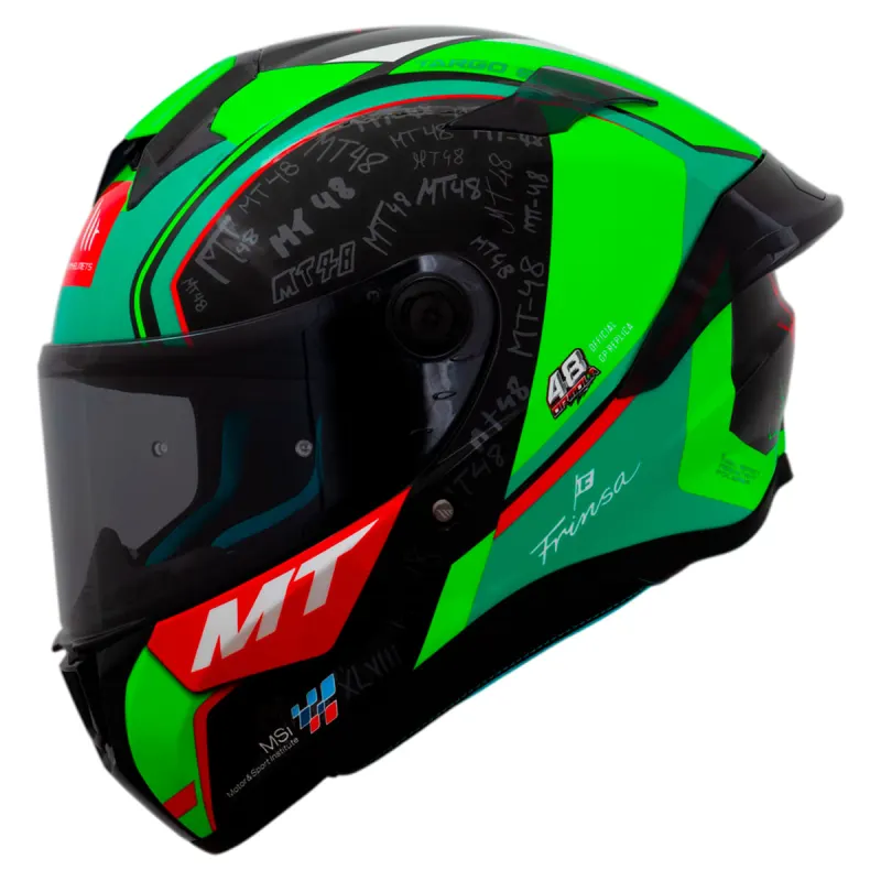 Capacete MT Targo S Ivan Ortola 2024 B6 Verde Fechado - 
