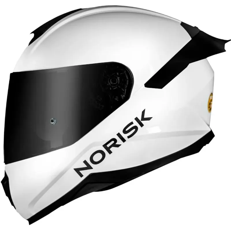 Capacete Norisk Razor Monocolor Solid Edition Branco Fechado - Branco