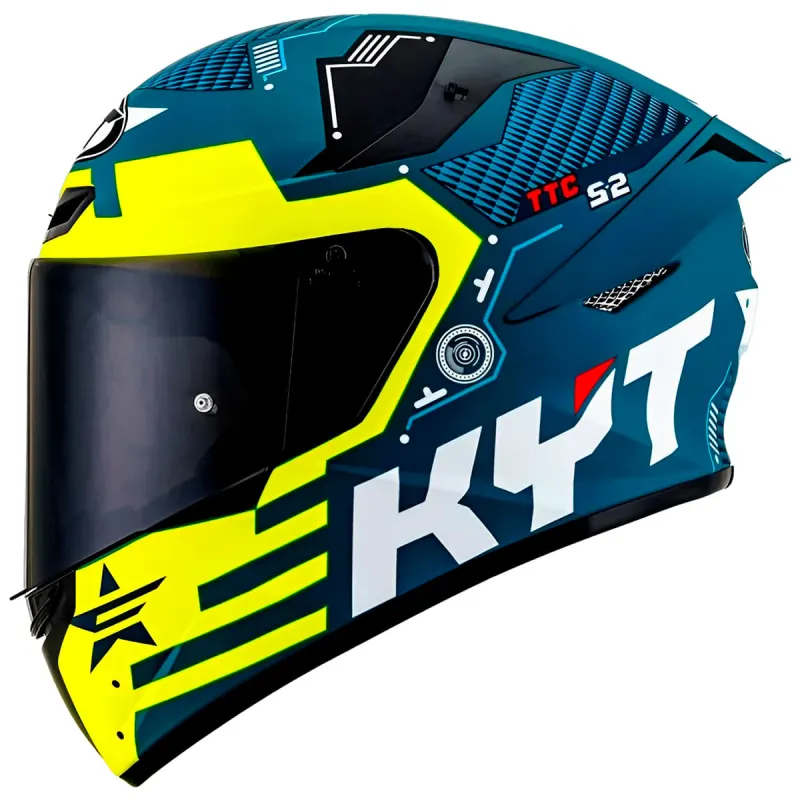 Capacete KYT TT Course Fuselage Amarelo Fechado - Amarelo