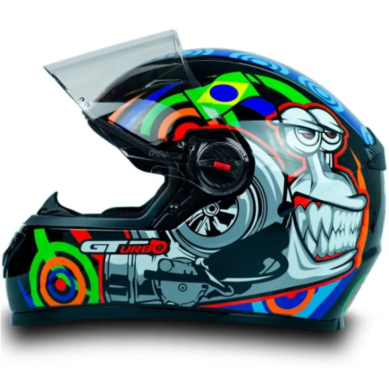 Capacete FW3 GT Turbo Preto Fechado - 