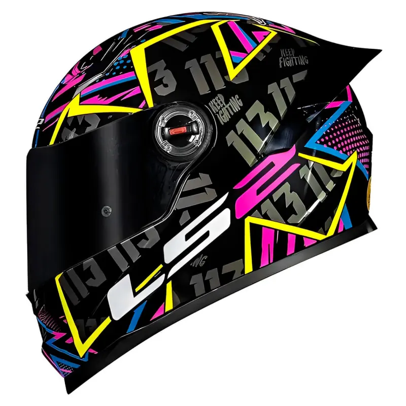 Capacete LS2 FF358 S Rafael Paschoalin Preto Fechado - Preto