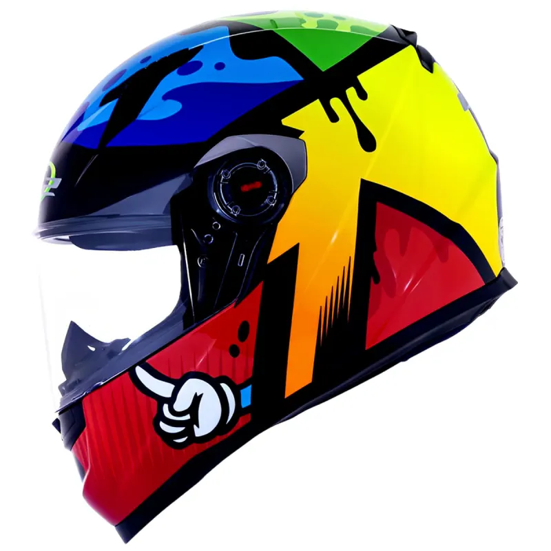 Capacete LS2 FF358 Masterpiece Hv Amarelo Fechado - Amarelo