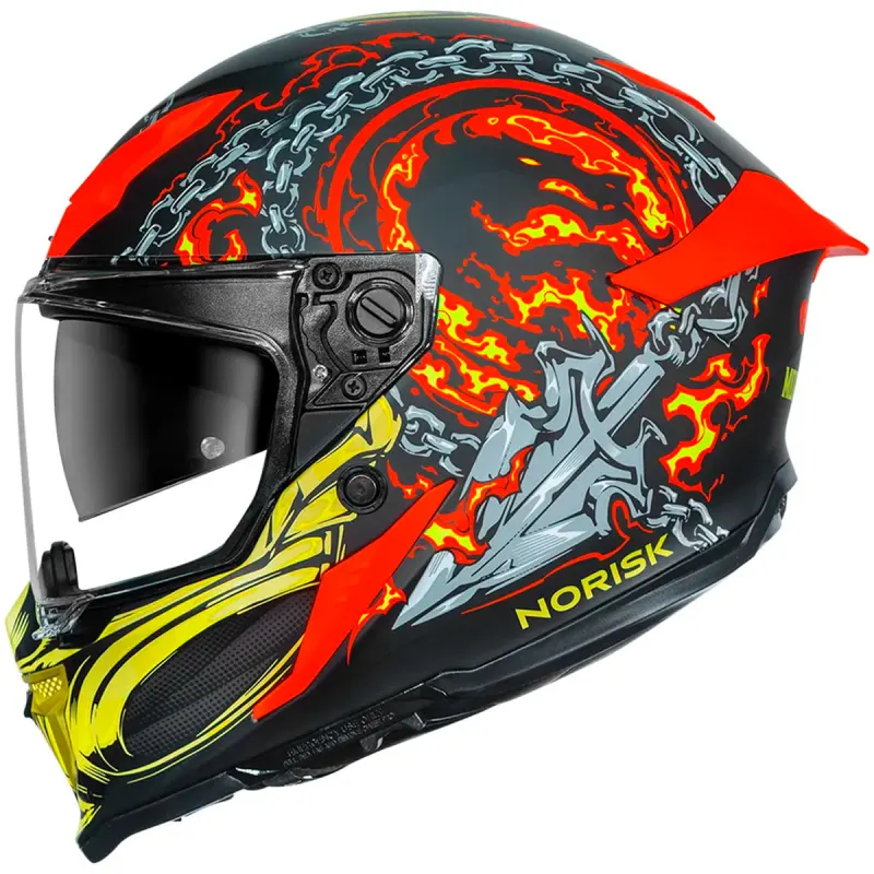 Capacete Norisk Rock Mortal Kombat Fechado - Monocolor