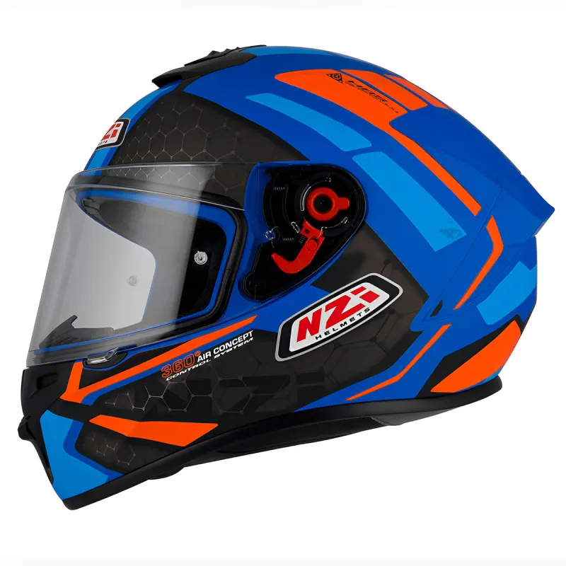 Capacete NZI Capacete Fechado NZI Trendy Overtaking Azul Céu Fechado - Azul Céu