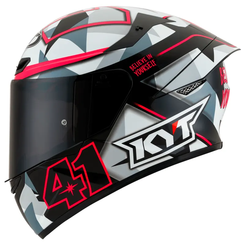 Capacete KYT TT Course Espargaro Fuxia 2018 Fechado - 
