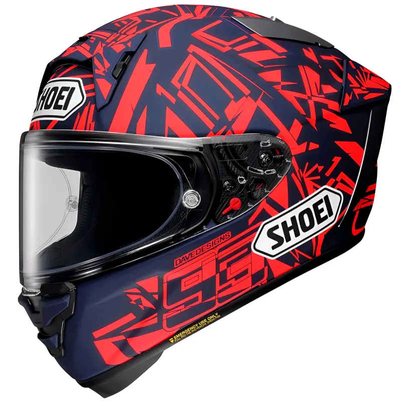 Capacete Shoei X-SPR Pro Marquez Dazzle TC-10 Fechado - 