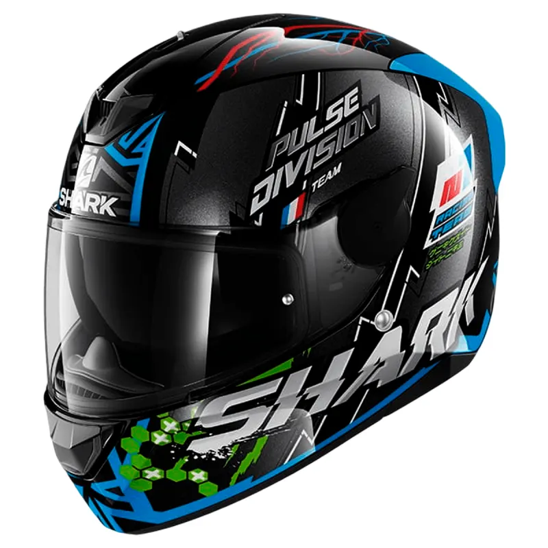 Capacete Shark D-Skwal 2 Noxxys KBG Fechado - 