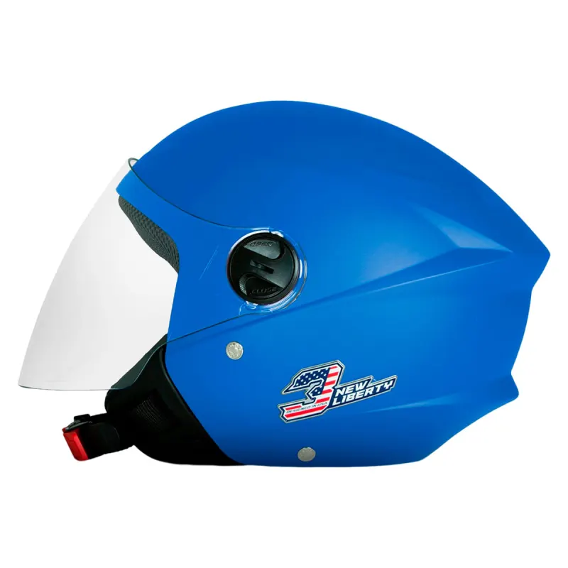 Capacete Pro Tork New Liberty 3 Elite Azul Fosco Fechado - 