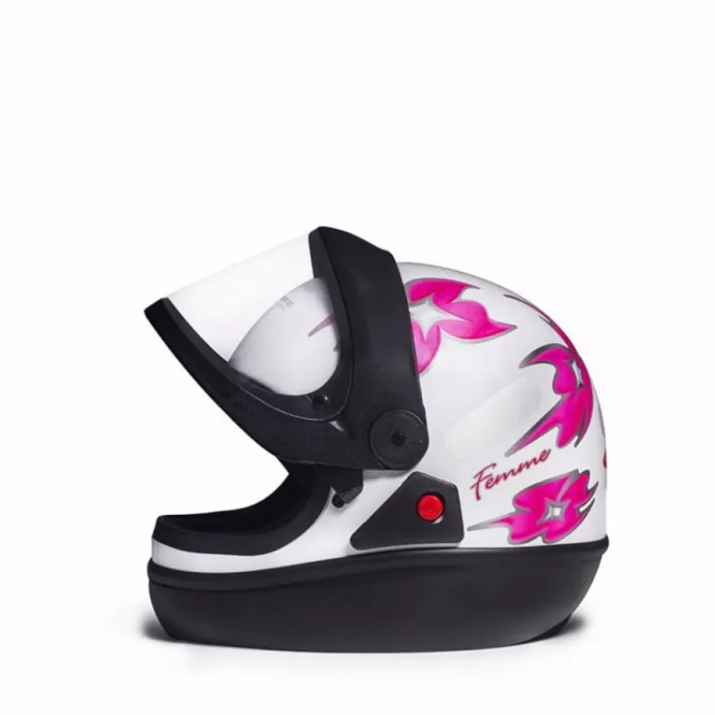 Capacete Taurus San Marino Femme Branco Fechado - 