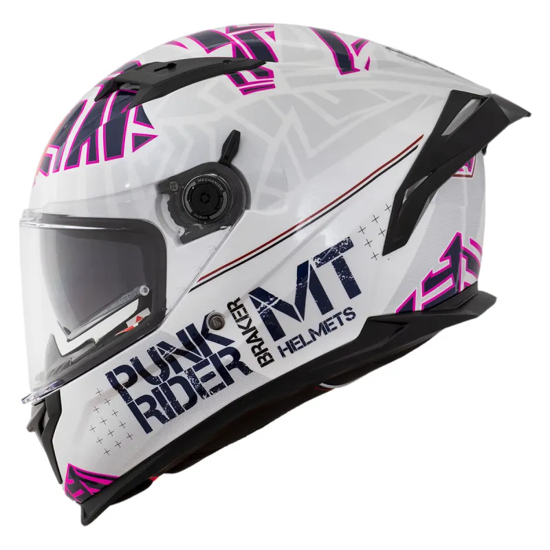Capacete MT Capacete Fechado MT Braker SV Punk Rider A0 Fechado - 