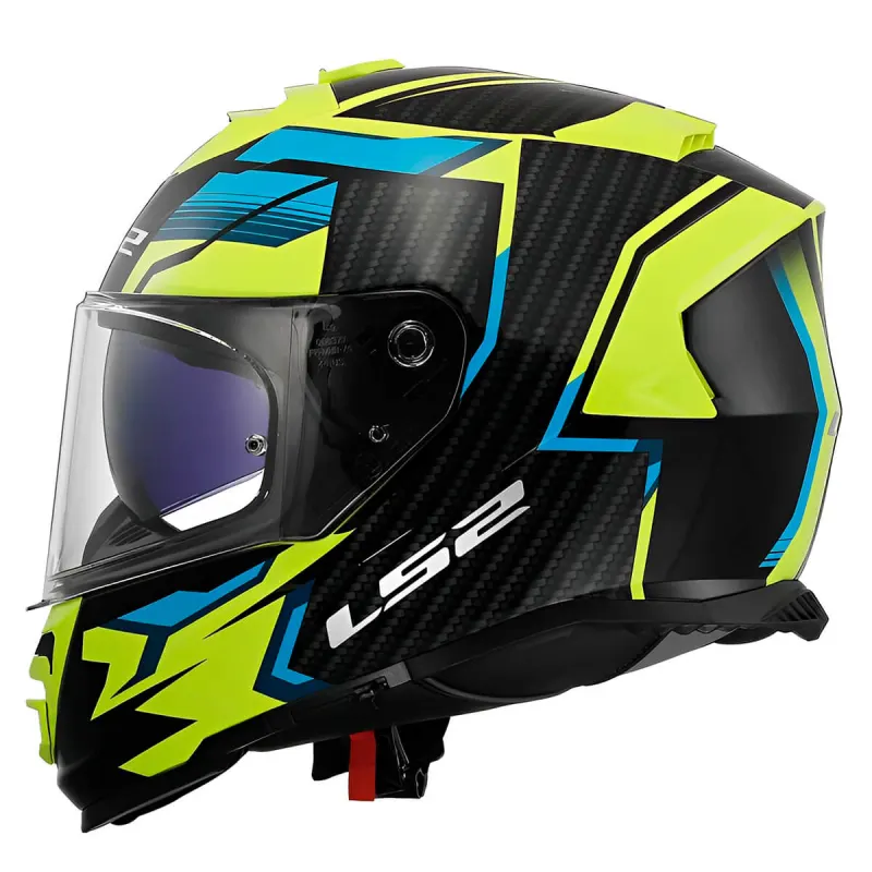 Capacete LS2 FF800 Storm Tracker Preto Amarelo Fechado - Preto/Amarelo