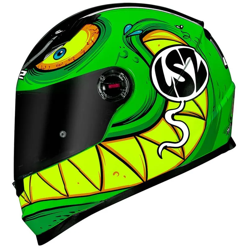 Capacete LS2 FF358 Rampage Verde Fechado - Verde