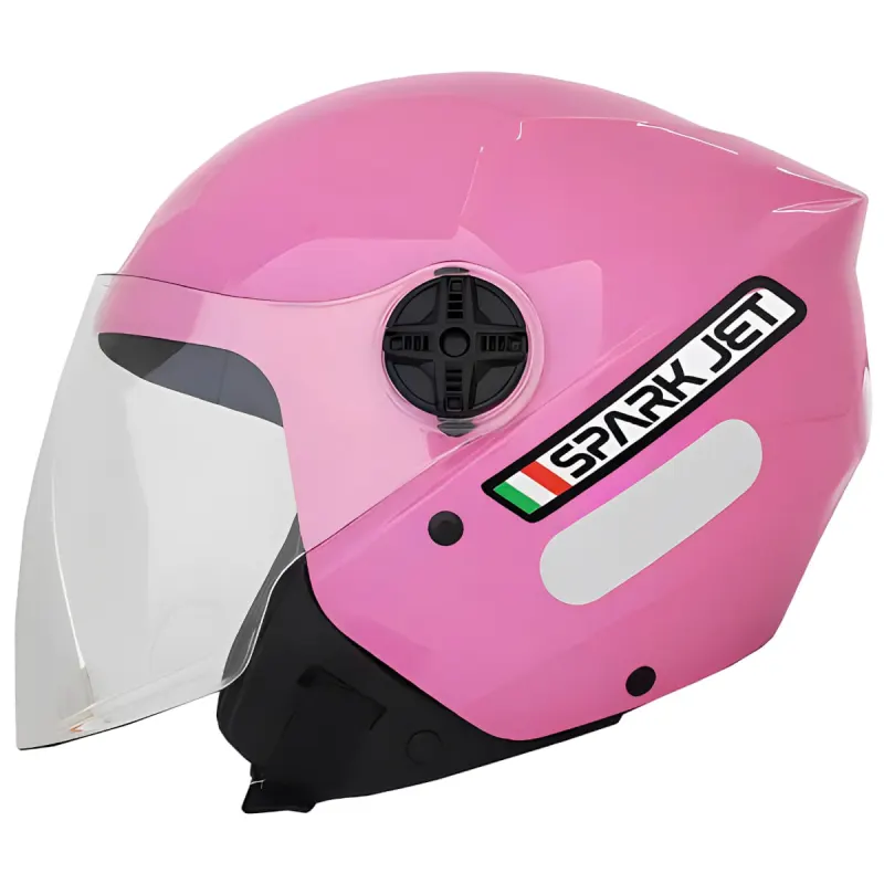 Capacete EBF Spark Jet Solid Rosa Aberto - 