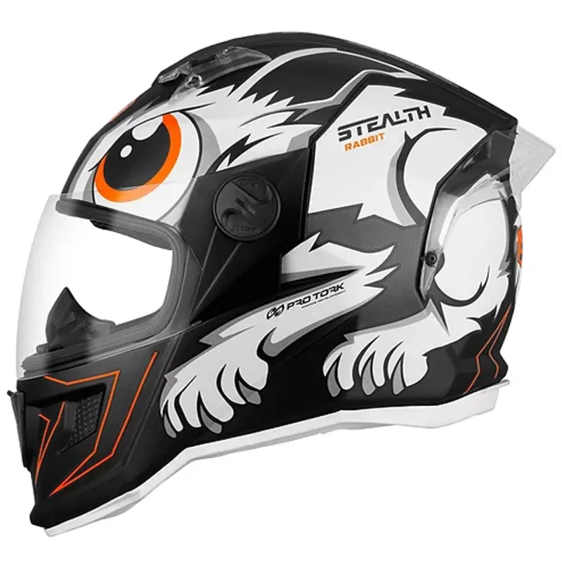 Capacete Pro Tork Stealth Rabbit Preto Brilhante Fechado - 