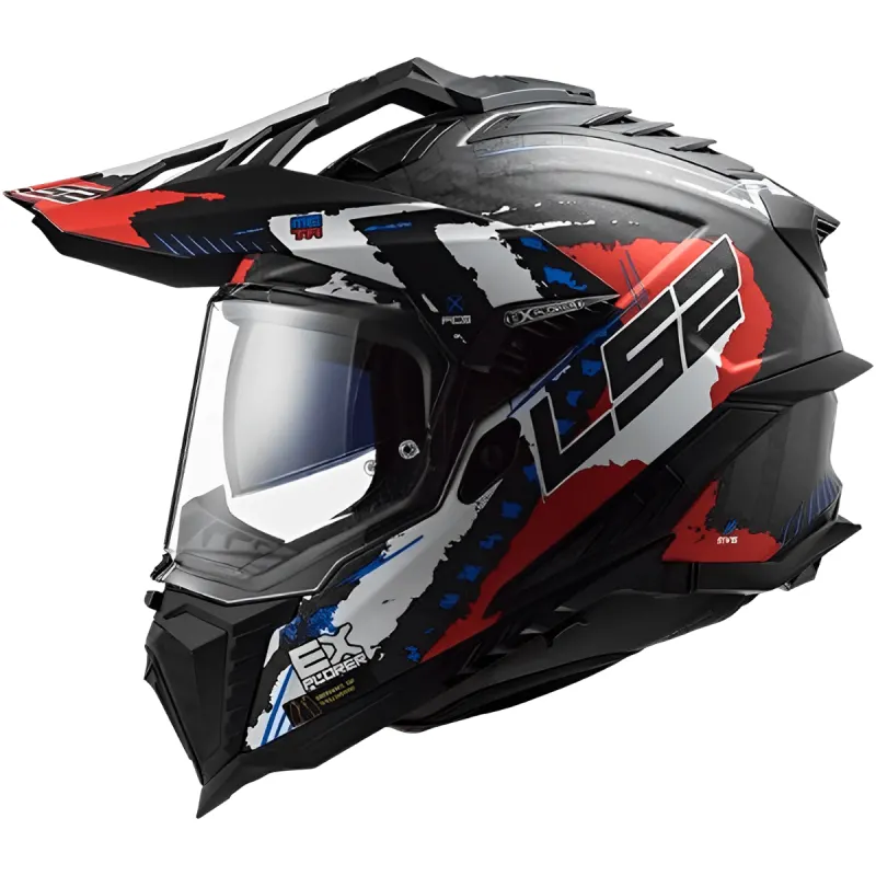 Capacete LS2 MX701 Explorer C Extend Vermelho Fosco Cross/Off-Road - Vermelho Fosco