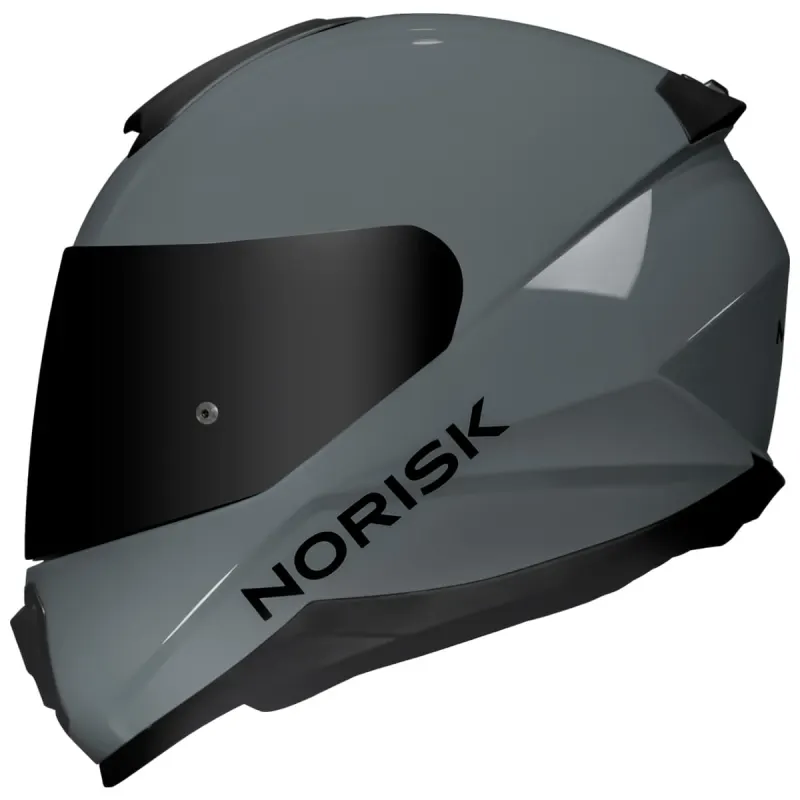 Capacete Norisk Razor Solid Nardo Grey Fechado - Cinza