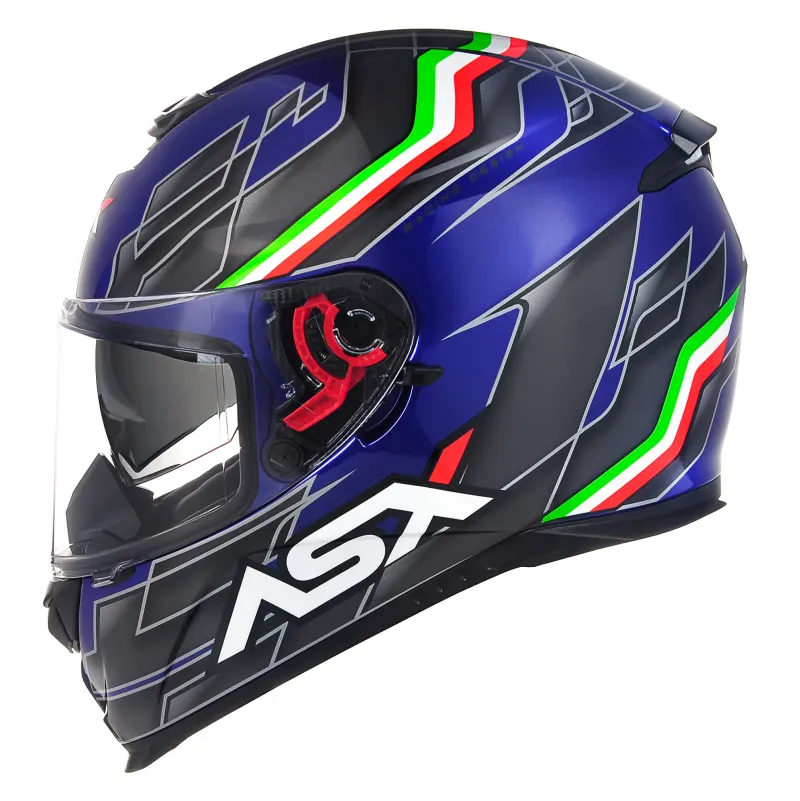 Capacete ASX Eagle SV Italy Azul Fechado - 