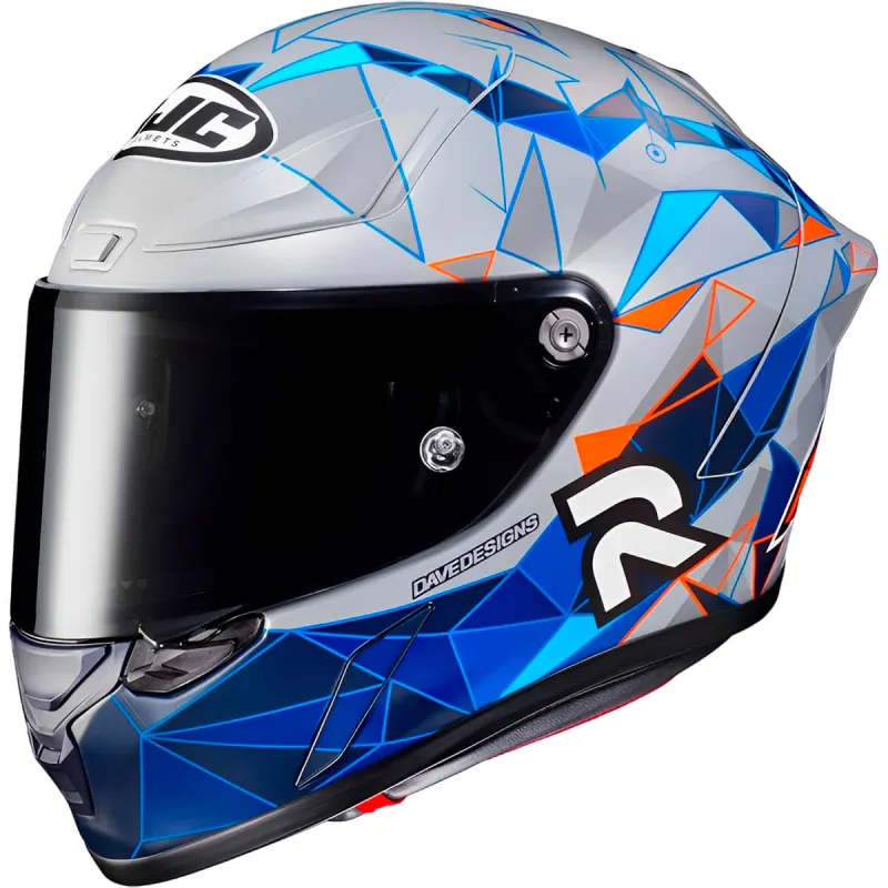 Capacete HJC RPHA 1 Pol Espargaro Preto Azul Fechado - 