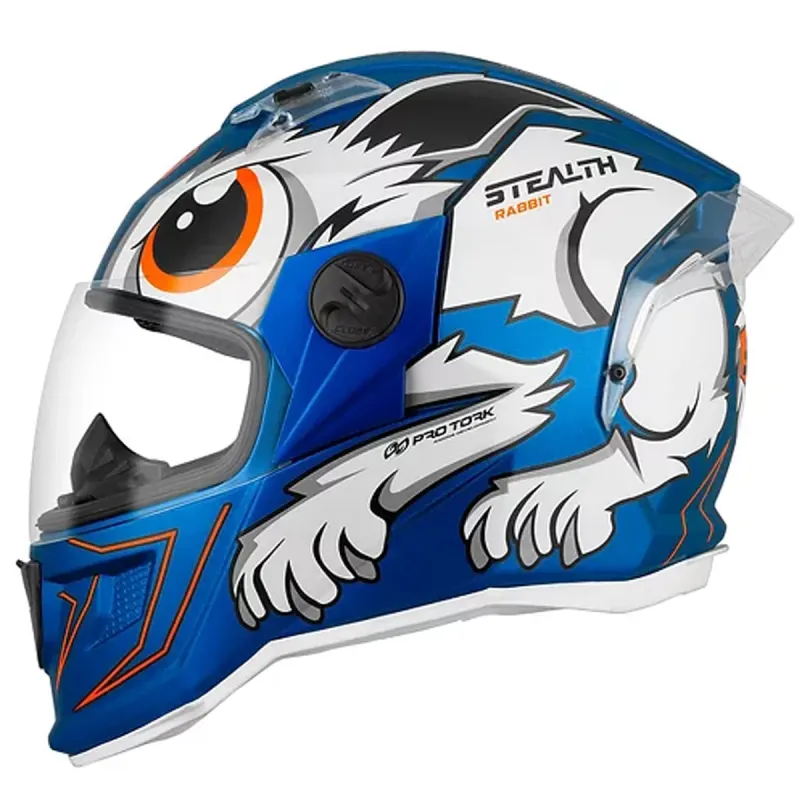 Capacete Pro Tork Stealth Rabbit Azul Fechado - 