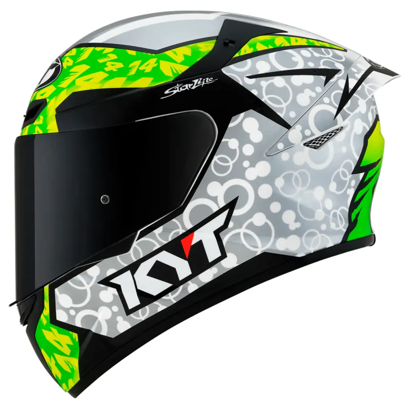 Capacete KYT TT Course Arbolino Modelo Piloto Fechado - 