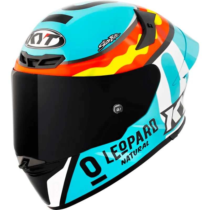 Capacete KYT TT Revo Leopard Replica Spaniard Fechado - 
