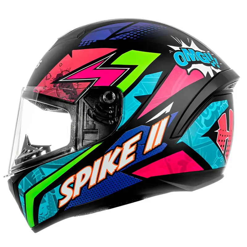Capacete Peels Spike 2 HQS Preto Color Fechado - 
