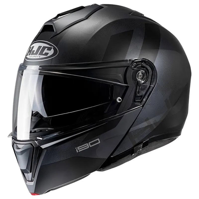 Capacete HJC I90 Syrex Preto Cinza Fechado - 