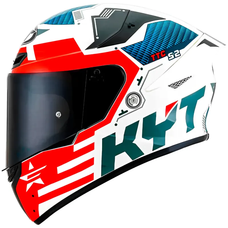 Capacete KYT TT Course Fuselage Vermelho Fechado - Vermelho