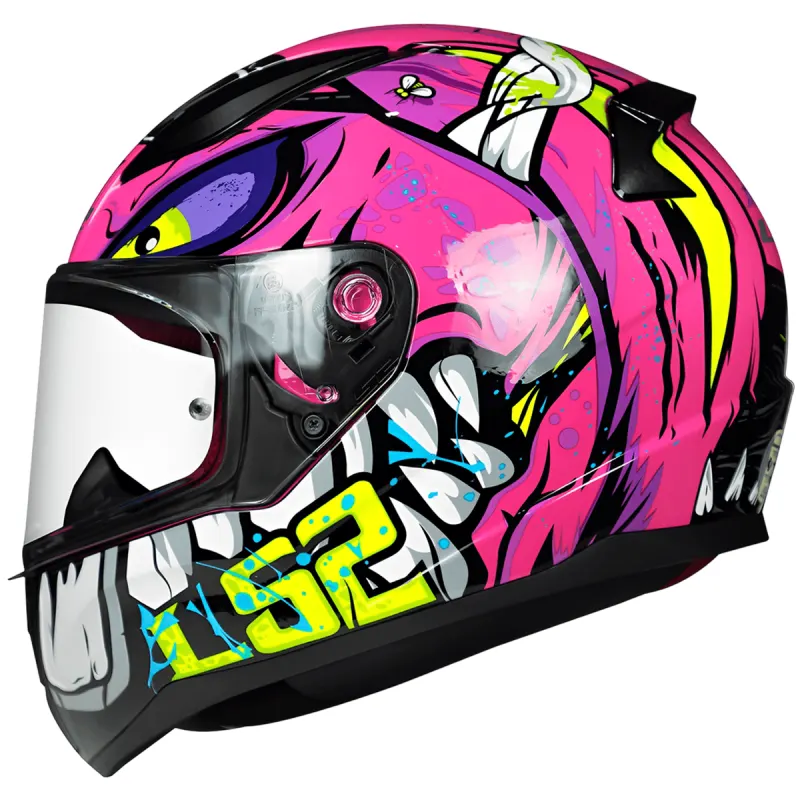 Capacete LS2 FF353 Rapid Badass Roxo Fechado - Roxo