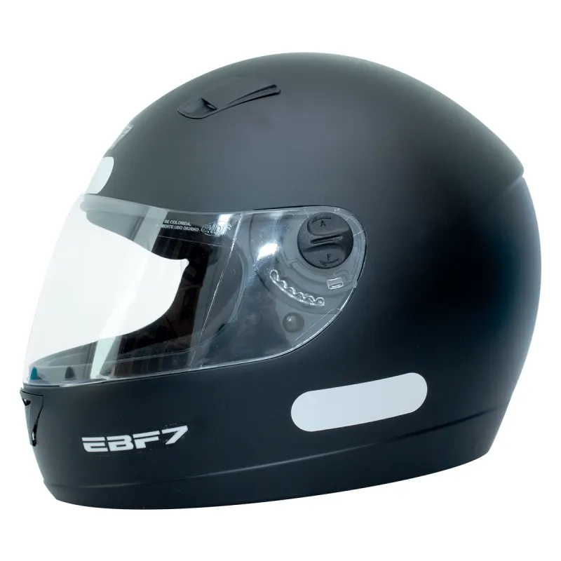 Capacete EBF 7 New Preto Fosco Fechado - 