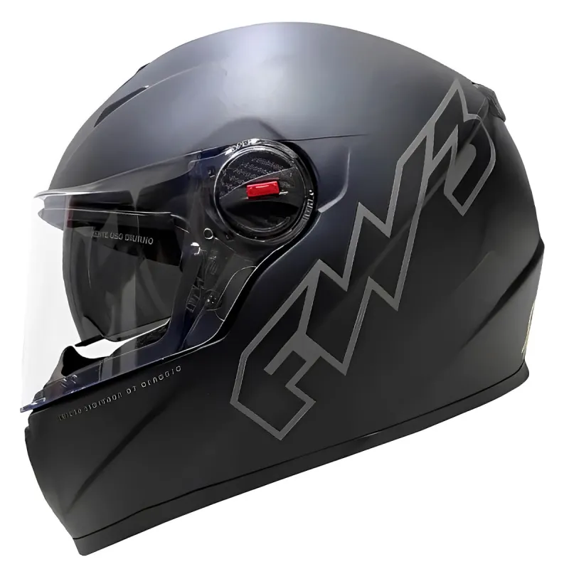 Capacete FW3 GTX Classic Preto Fosco Fechado - Preto Fosco