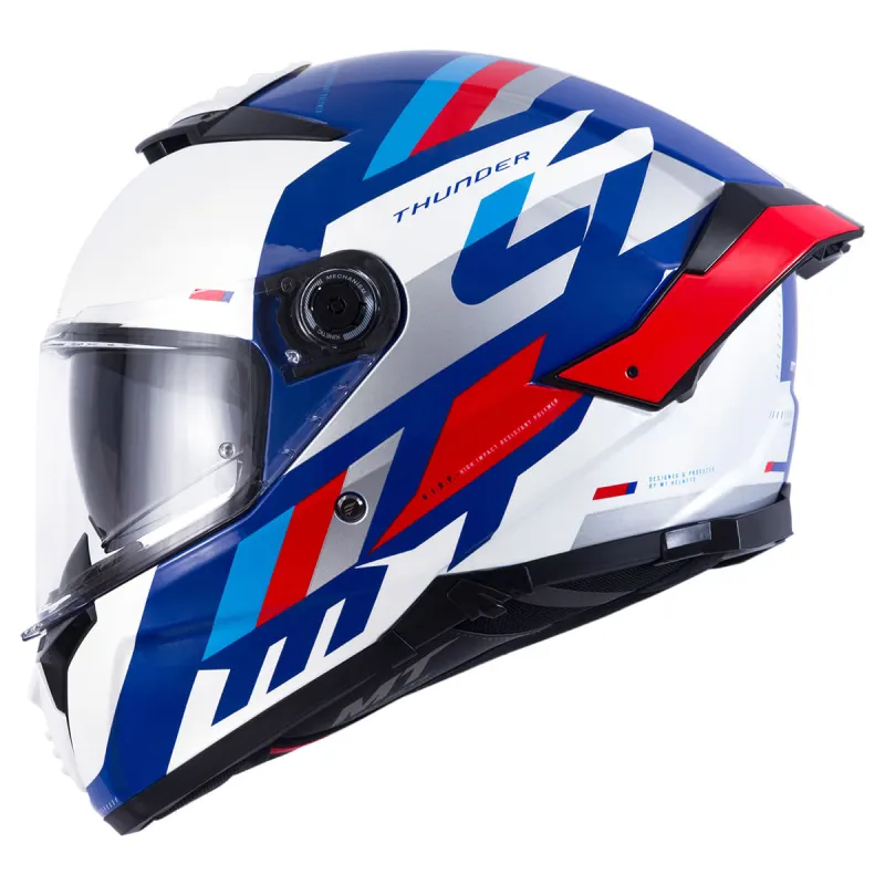 Capacete MT Thunder 4 SV Ergo C7 Azul Fechado - 