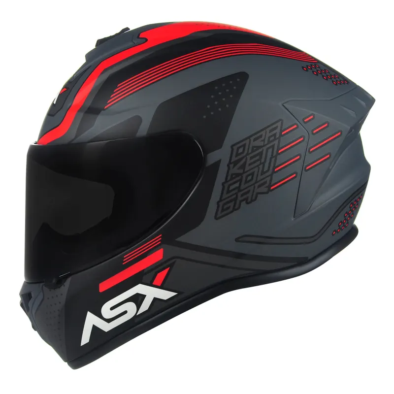 Capacete ASX Draken Cougar Fechado - 
