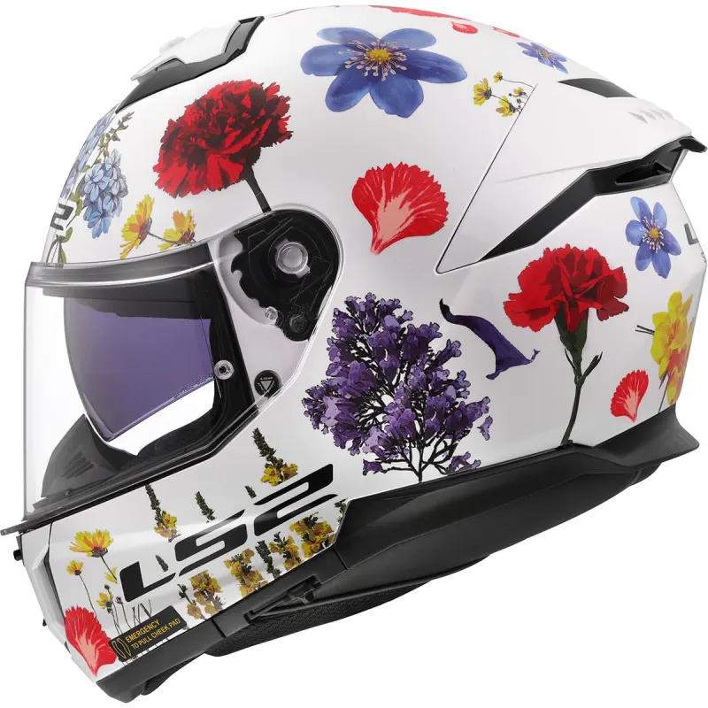Capacete LS2 FF808 Stream 2 Flowers Fechado - Monocolor