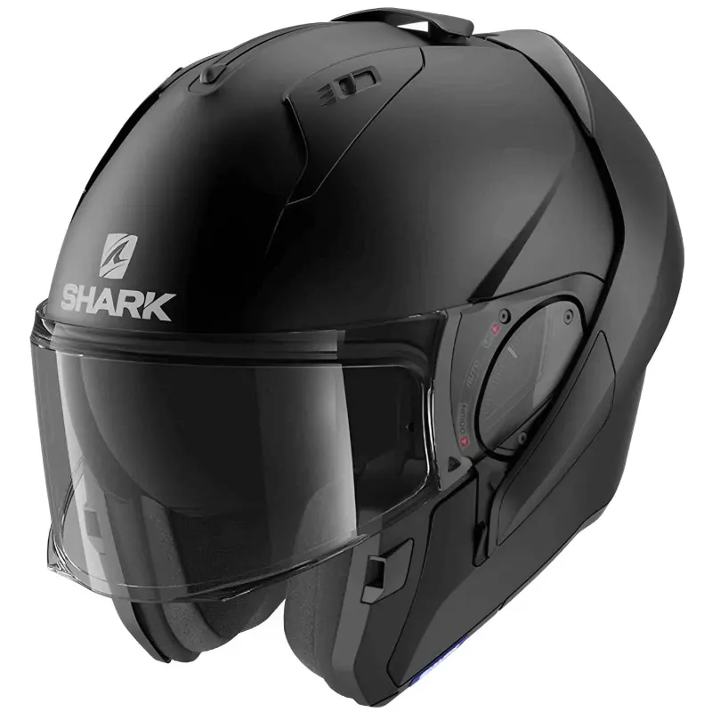 Capacete Shark Evo ES Blank Fosco Preto A06 Fechado - 