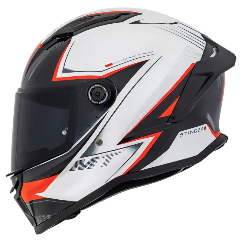 Capacete MT Stinger 2 SR A5 Vermelho Fechado - 