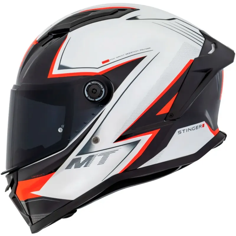 Capacete MT Stinger 2 SR A5 Gloss Fechado - 