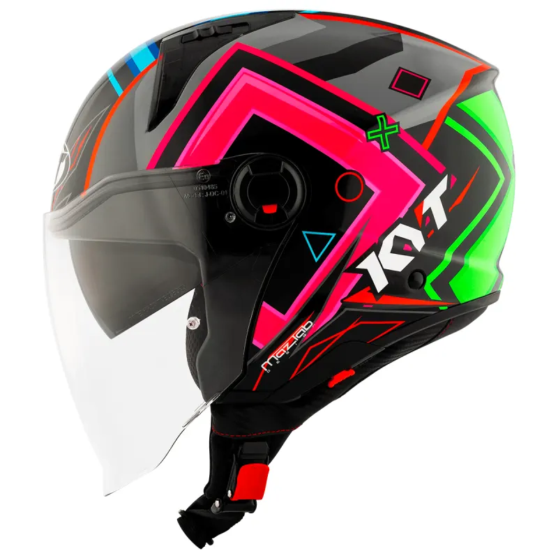 Capacete KYT Capacete Original KYT D-City Ratthapark Play Replica Aberto - 